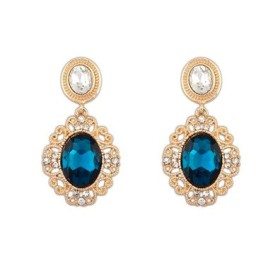 Lacework Gold Dangle Earrings